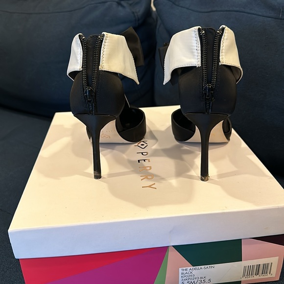 Katy Perry tuxedo heels black and white size 5.5 women - Picture 3 of 4